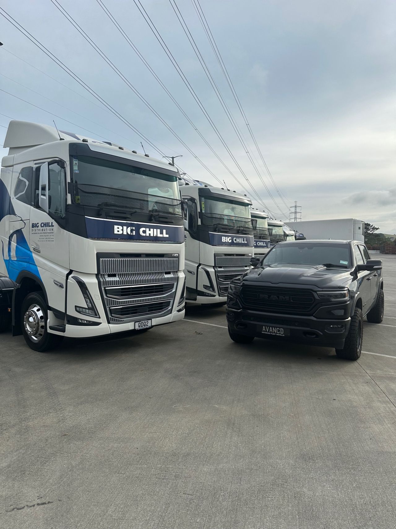 Big Chill refrigerated trucks fitted with Guardian and Mitac systems